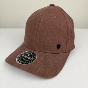 NO BAD IDEAS HAMILTON 2.0 MENS STRETCH FIT HAT SMALL/MEDIUM BROWN NEW